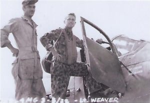 Buck with crew member