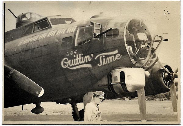 William D. Lawson at his B-17
